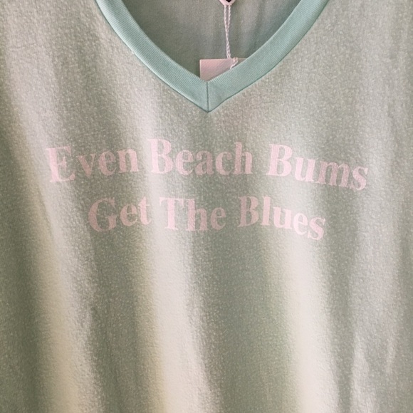 NWT Wildfox Even Beach Bums Get The Blues Top - Picture 3 of 6
